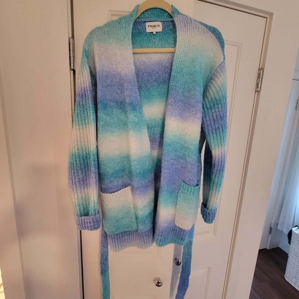 Ombre Cardigan with Belt - Picture 8 of 8